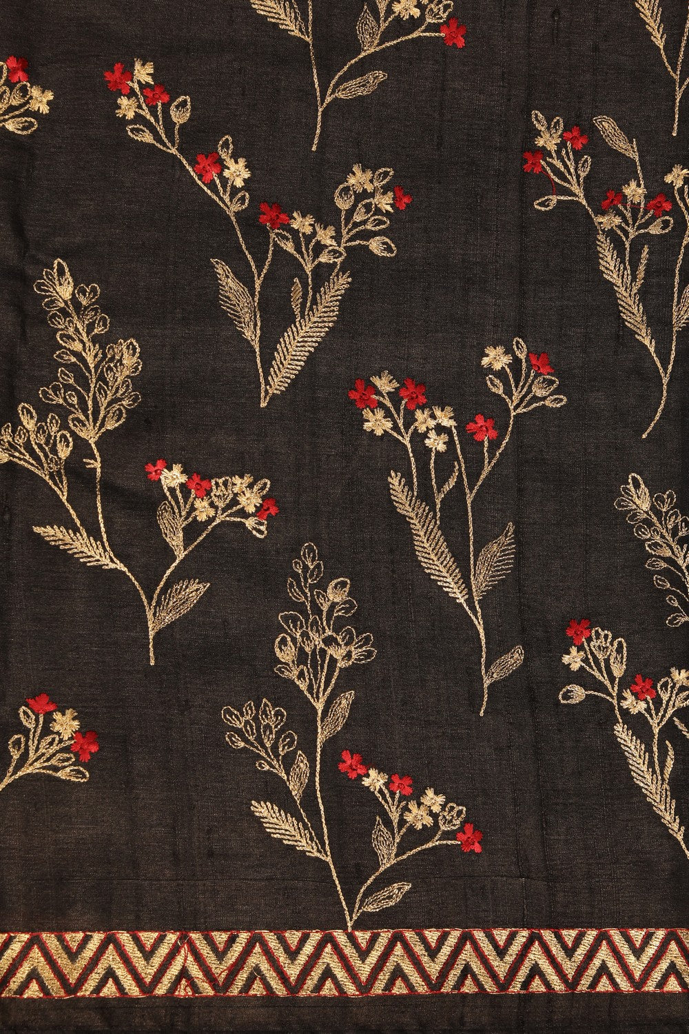 Image of Tussar Embroidery Saree